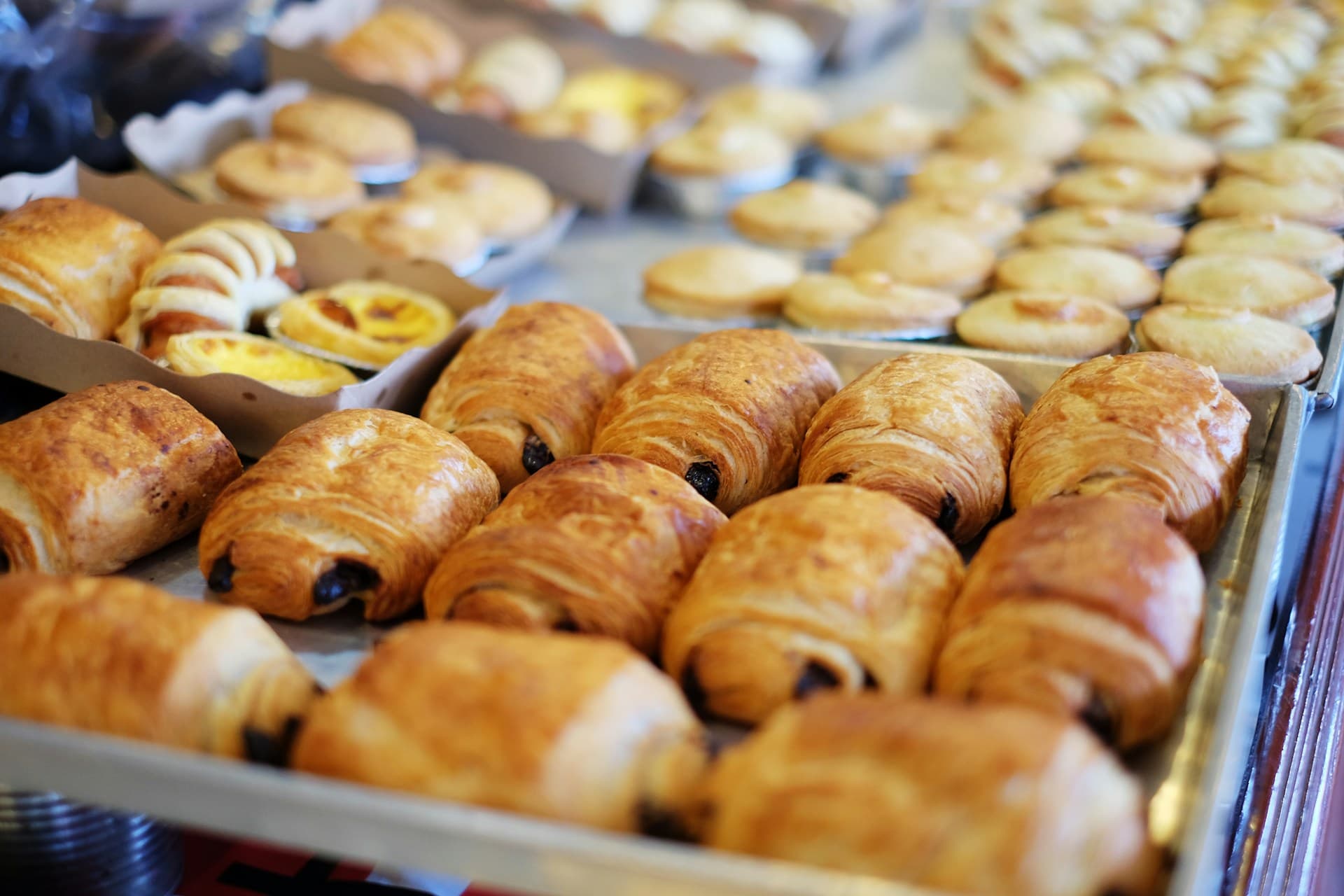 Guests choosing items at a bakery