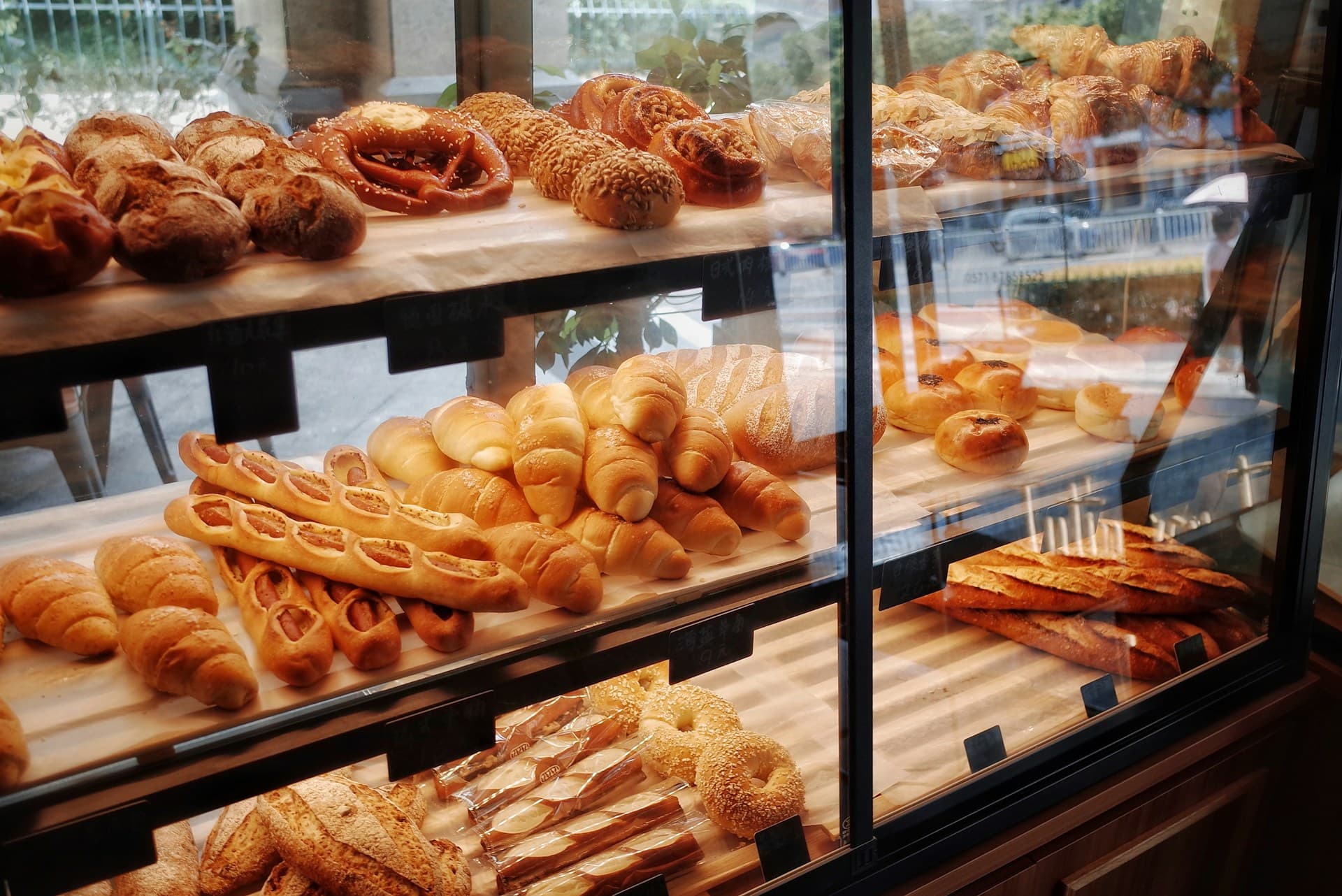 Bakery team preparing fresh bread